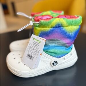 Crocs Unisex-Child Classic Lined‎ Neo Puff Boot Snow, J4